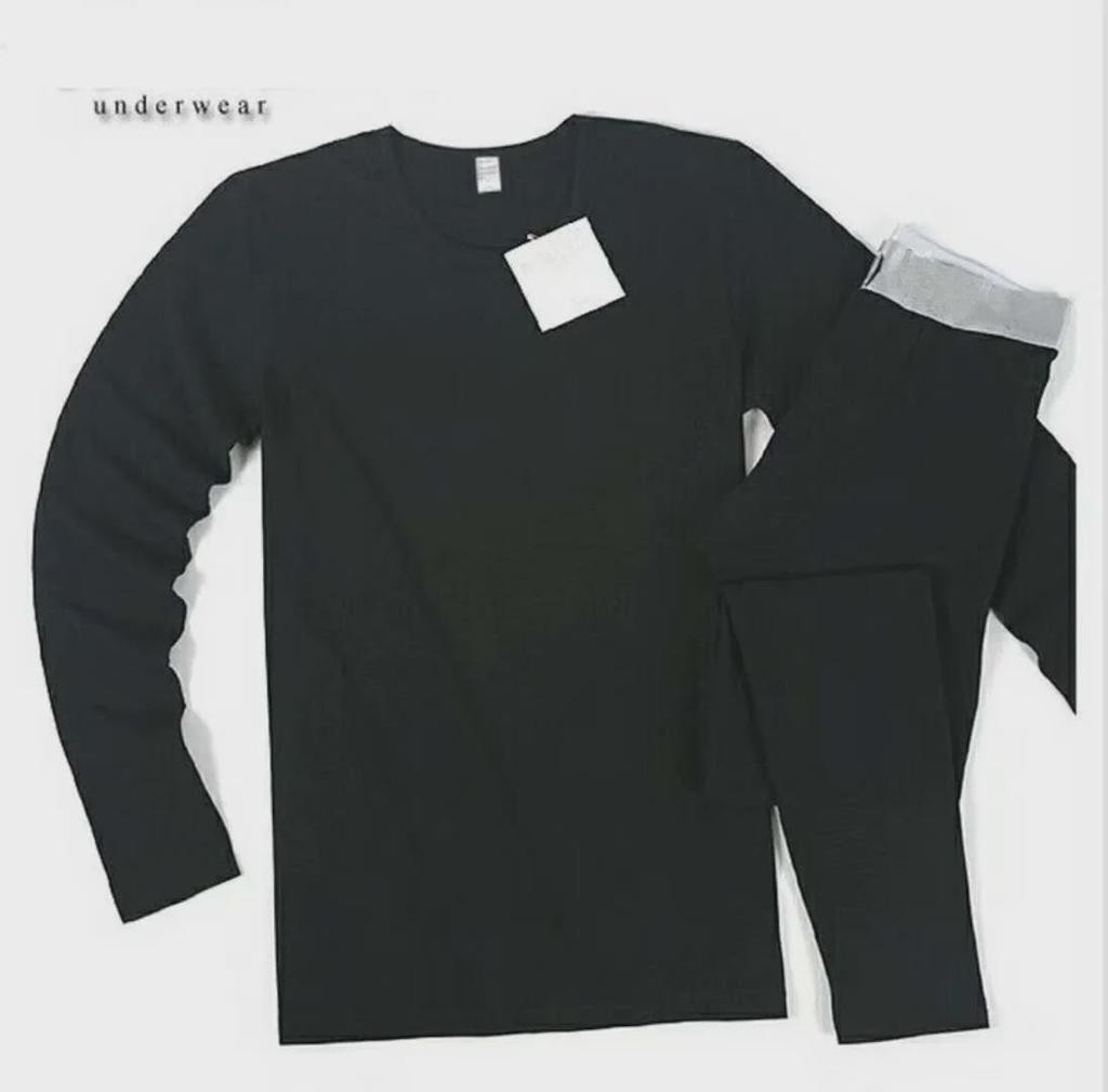 C ont Kind Men's Autumn/Winter Warm Pure Cotton Thin Underwear Set