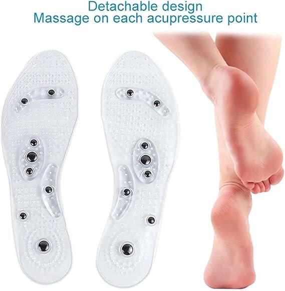 1 pair Magnetic Shoe Insoles,Magnetic Therapy Foot Massager Shoe Pad for Men & Women,Anti-Fatigue Shoe Insoles