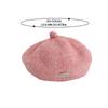 Solid Color Woolen Beret Hat Warm Lining Kids Winter Beanie Cute Winter Beret Cap  Toddler Girls
