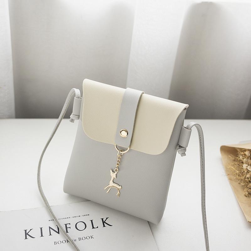 2026 Korean Style Women's Crossbody Bag with Little Deer Charm