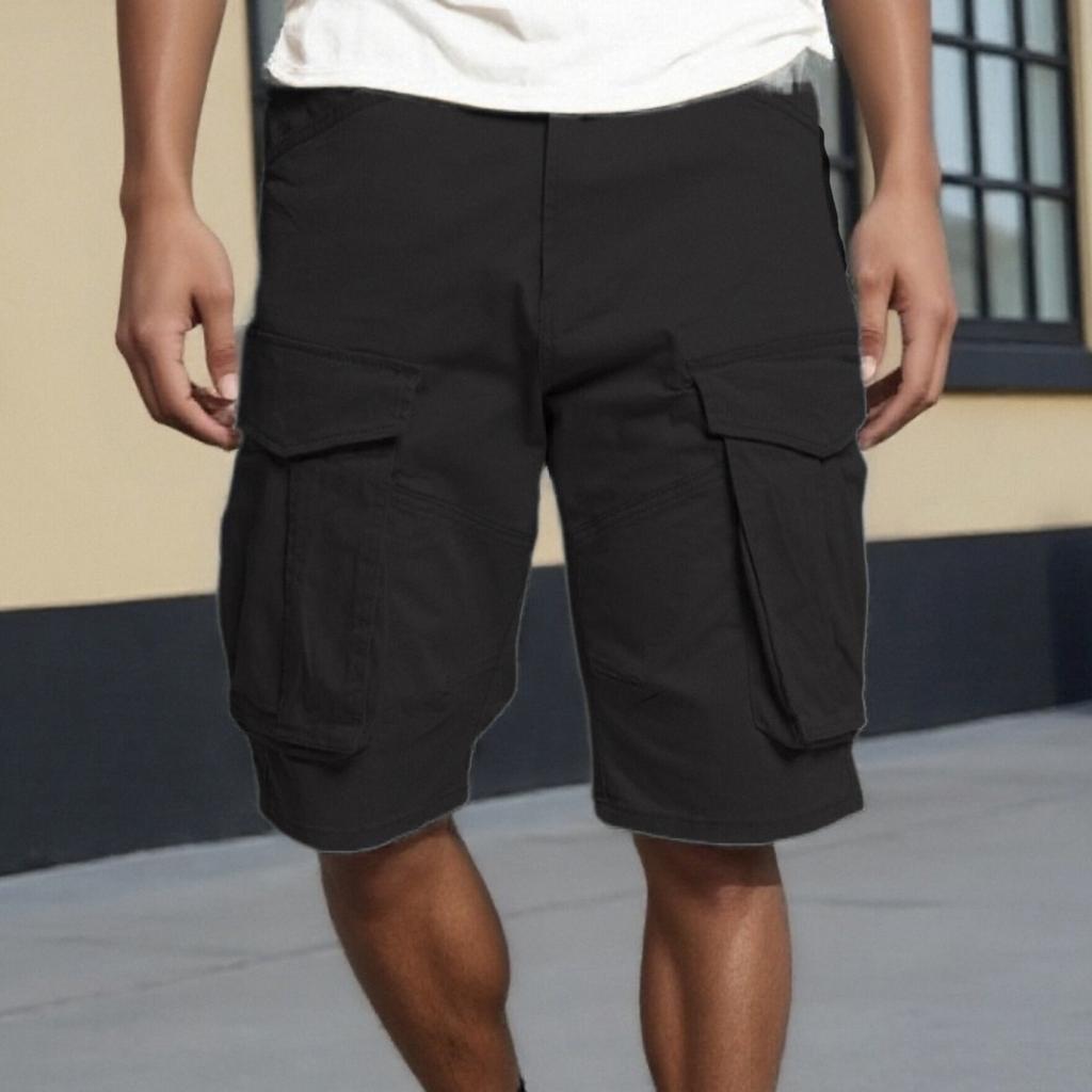 Herren Lässige Latzhosen Locker Sommer Outdoor Fünf-Zent-Shorts