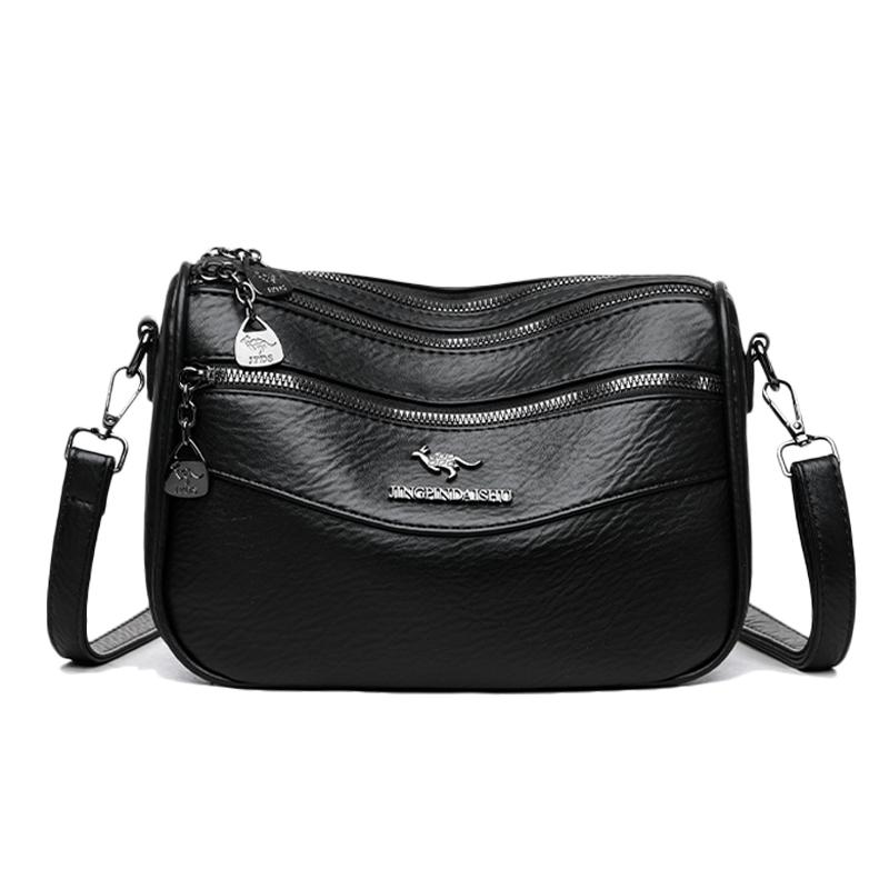 Damen Umhängetasche Mehrschichtige Umhängetasche Muttertasche Große Kapazität Schultertasche