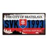 Retro Car 2D Metal Sign, Aluminum Wall Decor 15x30cm