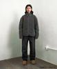 Mahagrid Curved Sherpa Fleece Jacket Gray(Mg2Efmj230A)