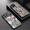 Vintage Floral Pattern Case For iPhone 17 Pro Max Magnetic For Magsafe Hybrid TPU+PC Matte Cover For iPhone 16 Pro Max 15 14 13 12 11 16E Air