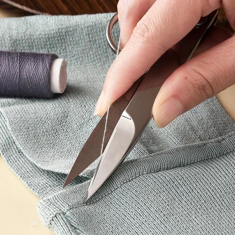 Sewing Scissors For Fabric Profession Stainless Steel Thread Scissors Embroidery Food Meat Ceramic Scissors Yarn Shears Tools