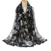 Spring Fashion Oil Painting Floral Viscose Scarf Lady Print Voile Shawls and Wraps Pashmina Foulards Muslim Hijab 180*72Cm