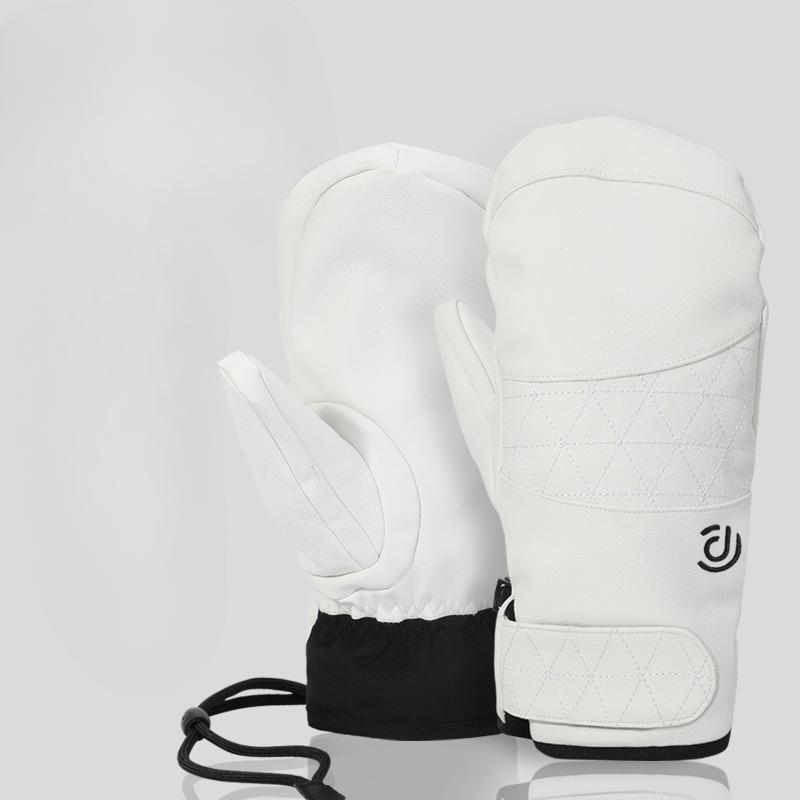 Thick Snowboard Finger Gloves  Outdoor Cycling Warm and Cold Proof Fleece Gloves Men's and Women's Waterproof Ski Gloves
