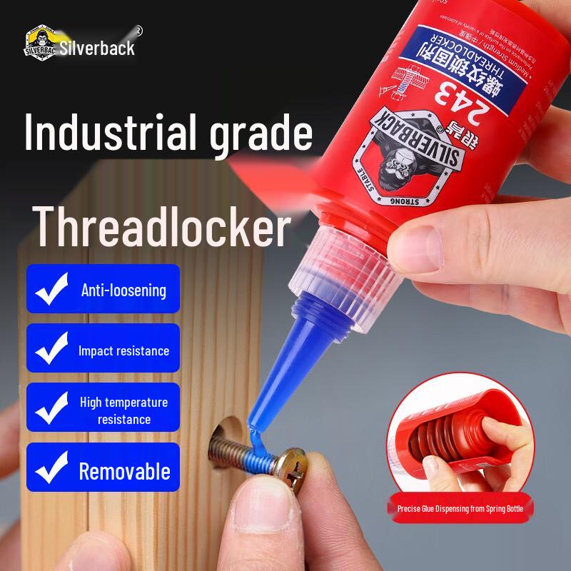 Silverback 243 Medium Strength Blue Threadlocker
