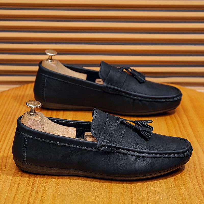 Fashion Brand Men Loafers 2025 New Men Casual Shoes Allmatch Flat Driving Shoe Elegant Men Business Shoe Fashion Soft Sole Social Shoes
