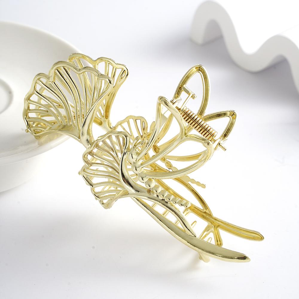 Ginkgo Biloba Sponka do vlasů pro ženy Kovová spona do vlasů Mašle Květiny Sponka do vlasů Motýl Módní Barreta Ohon Vlasové doplňky Dívky