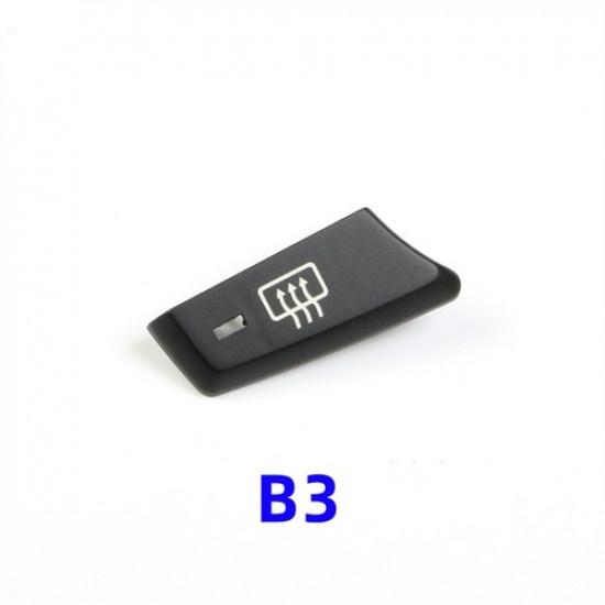 1pcs Black ABS Car Front AC Control Switch Button Trim For BMW 5 E60 E61 2003-10