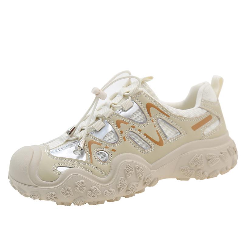 

Уродливые милые туфли женская обувь новая спортивная обувь женская обувь для активного отдыха и пешего туризма платформа папины кроссовки 40 бежевый