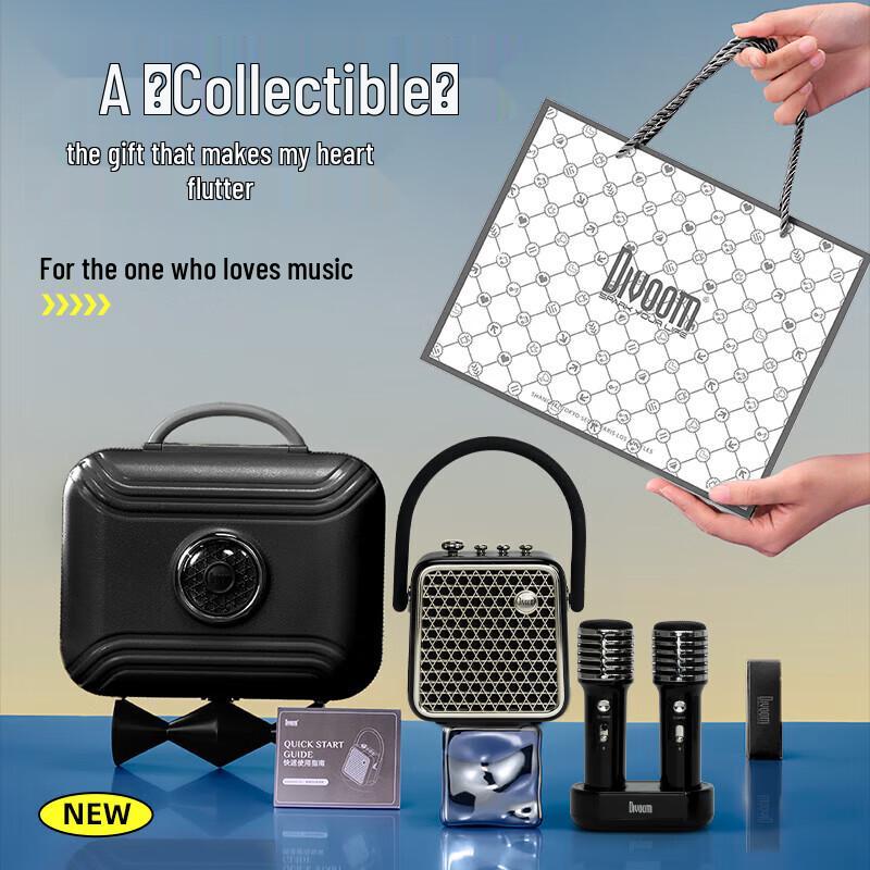 Divoom SongBird-SE Altoparlante Bluetooth Karaoke da Casa e Set Microfono Spina CN (adattatore incluso) (Versione NC)