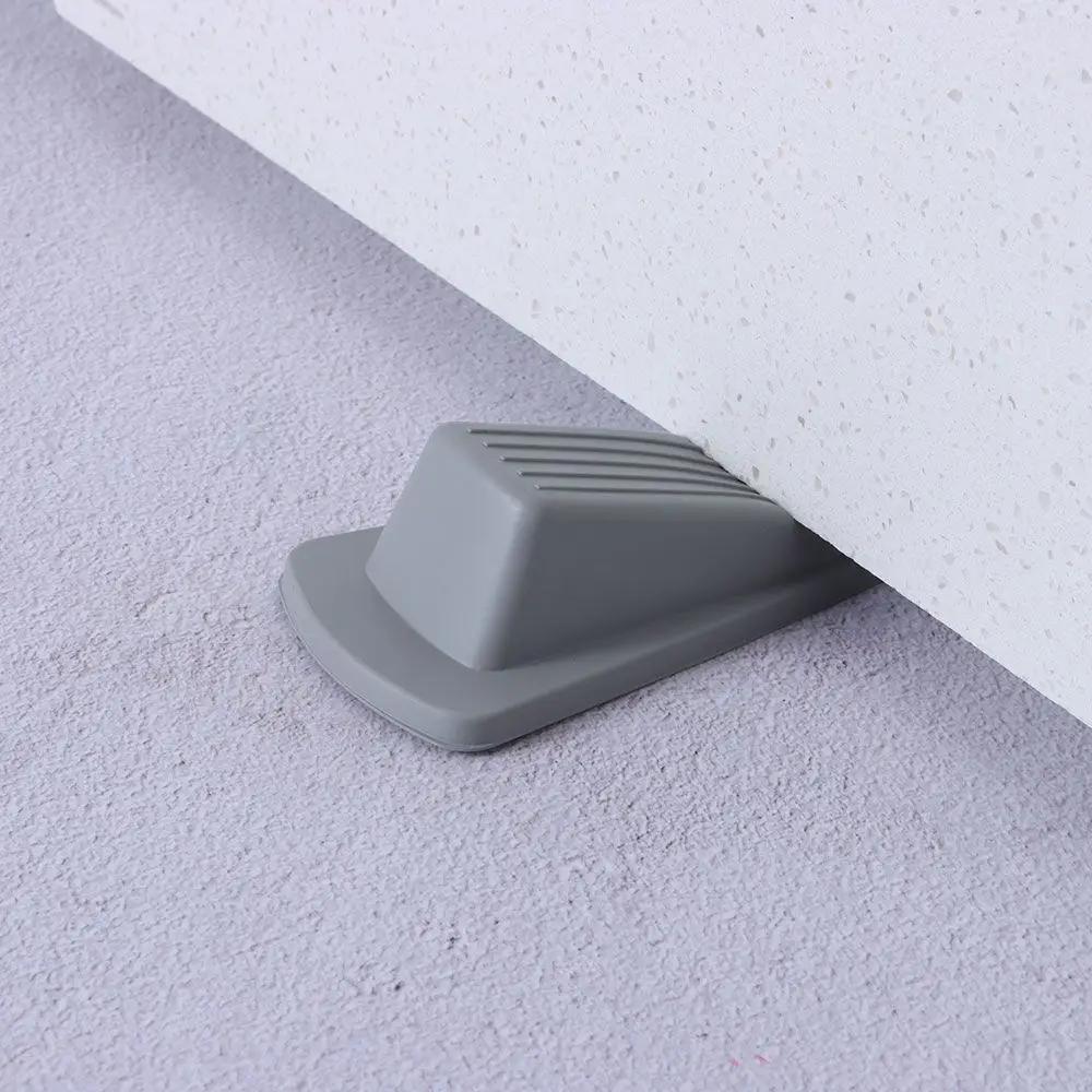 1Pcs Safety Silicone Door Stop Stoppers Block Wedge Doorstops Door Stopper Home Office Door Rear Retainer Anti-collision Stop