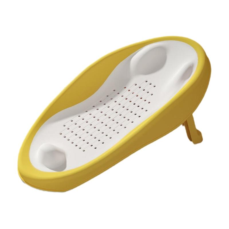 Multi Use Portable Baby Bath Tub Shower Bed with Drainage Hole, Toddler Shower Support for Infant Bath Time Comfort
