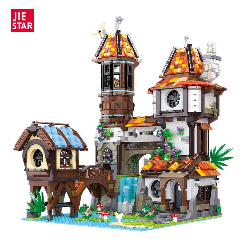 Jie Xing Street View Series Inn Model Building Blocks - Boys' Ornaments & Toys