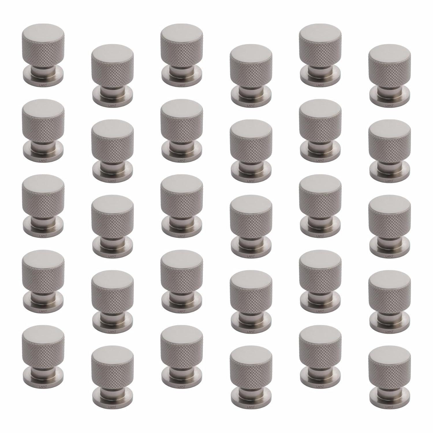 

Набор из 30 алюминиевых ручек и тяг для ящиков – Прочные дверные ручки для шкафов, буфетов и гардеробов (Матовый сатиновый финиш)