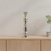 Geometric Candlestick Holder Elegant Aluminum Sturdy Modern