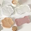 1pcs Silicone Mold for Bone-Shaped Trays, Scented Gypsum, Crystal Resin Molds, And Storage Trays In The Shape of Cat Paws