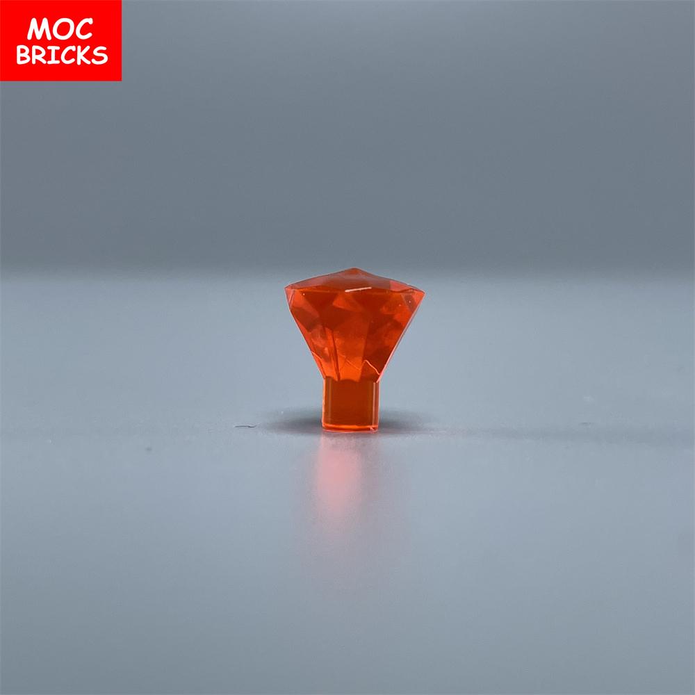 100pcs\lot MOC Bricks Rock 1x1 Jewel 24 Facet Treasure Diamond Gem 28556 30153 Building blocks DIY Toys For Children's Gifts