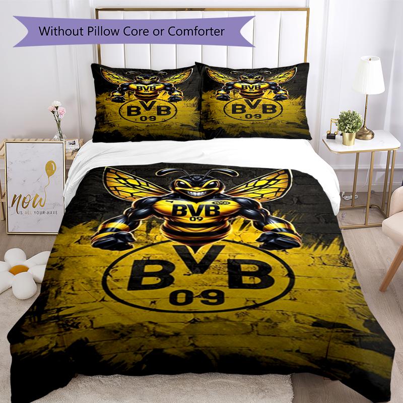 3pcs BVB Bedding Set Duvet Cover Closure Includes 1 Duvet Cover & 2 Pillowcases, Soft and Comfortable for All Seasons.
