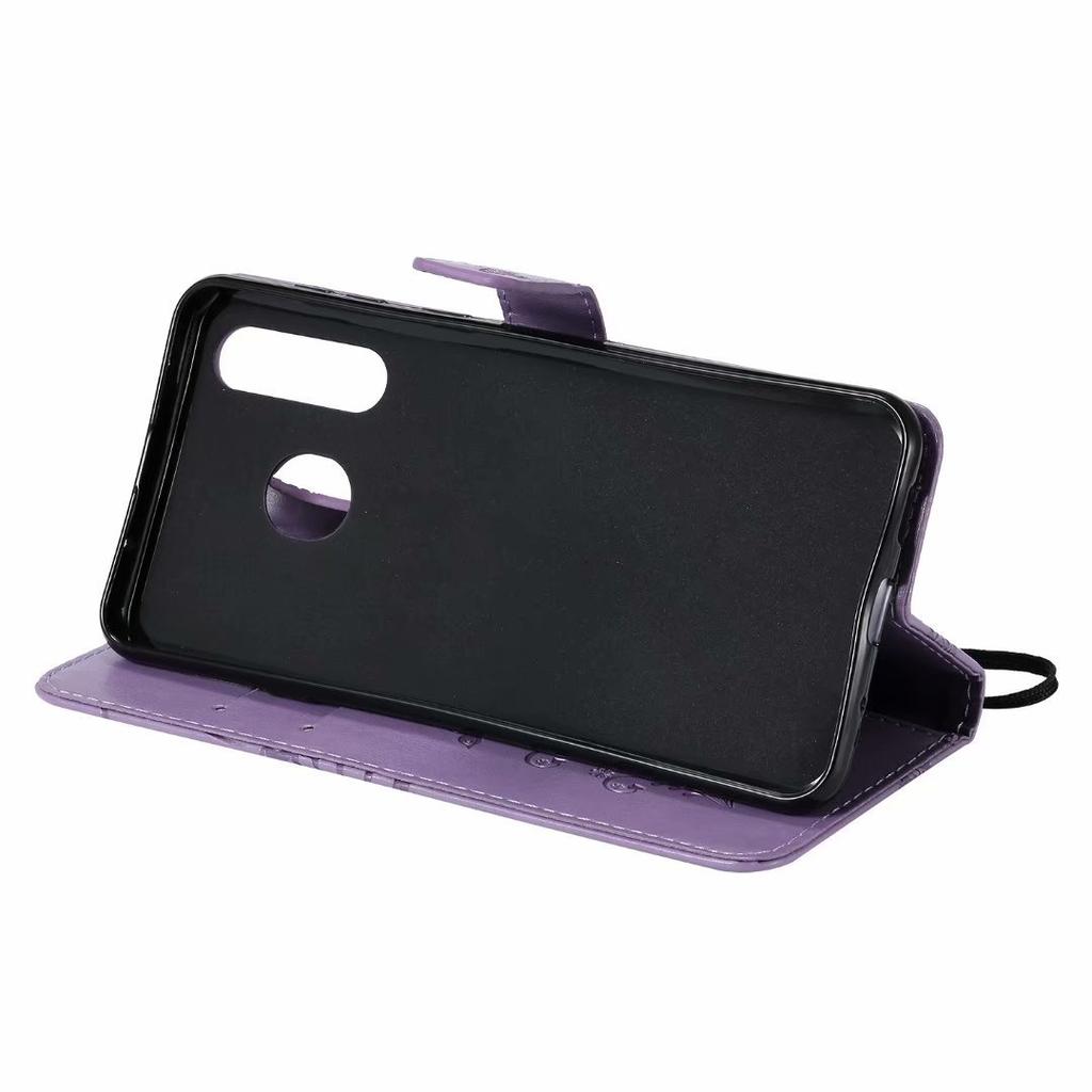 Suitable for Samsung A10 Embossed Leather Case A8S 3D Butterfly Pattern Card Holder, Mobile Phone Case P30 Case