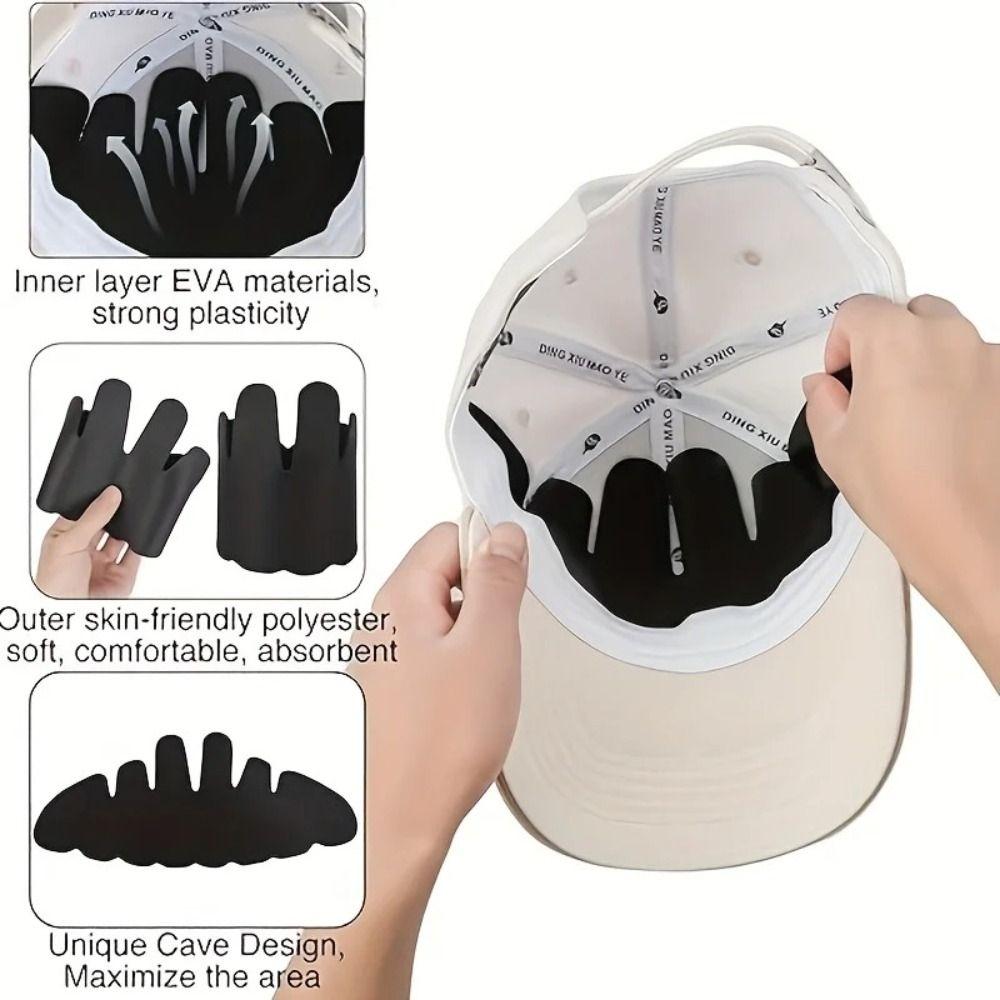 5pcs Self-Adhesive Sweat Shields Prevents Stains Absorbing Pad Portable Hat Sweat Protector  Fitness