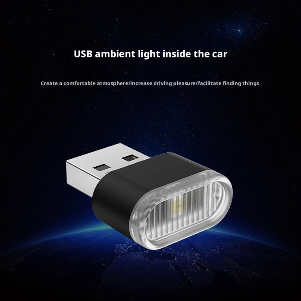 Mini USB Car Light Colorful Night Ambient Lights Auto Lamp Decorative Atmosphere Interior LED J9Z7