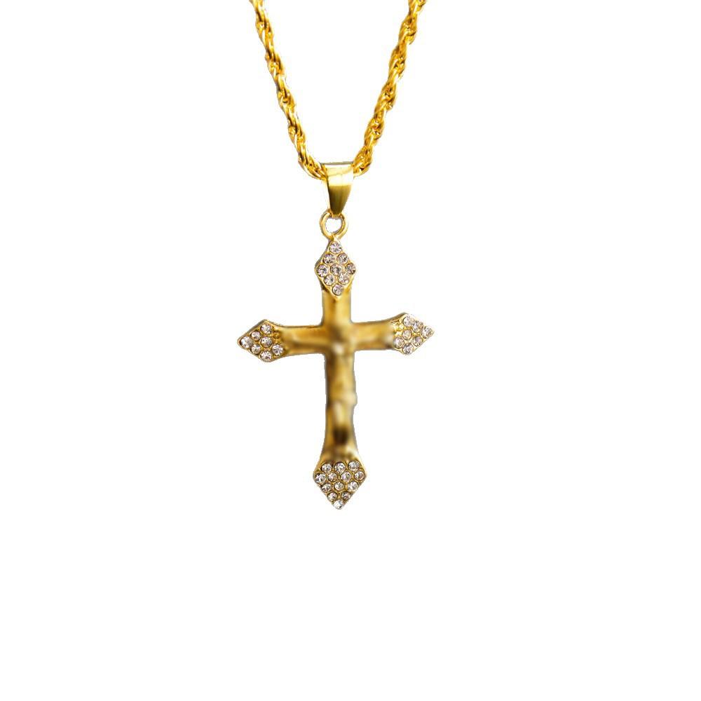 Collier Pendentif Croix Accessoires Niche Hip Hop