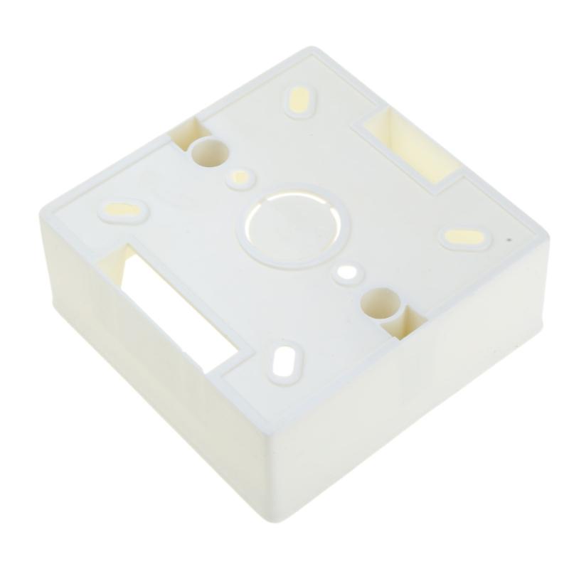 86 Type Wall Switches Socket Protections Box Electrical Outlet Mounting Box White Plastic Protections Box Easy to Install