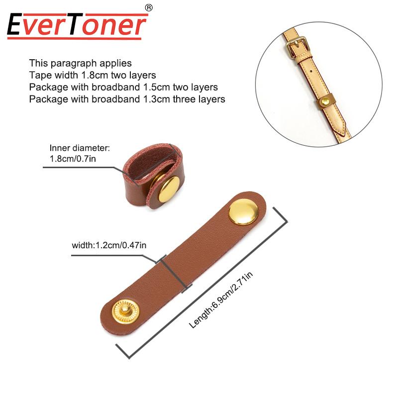 EverToner Leder-Taschengriff Befestigungsschnalle Verkürzungsklammer Taschenriemen Befestigungsschnallen Umgebaute Riemen Taschengurtzubehör