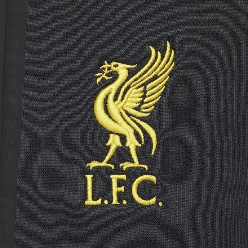 Nike Liverpool Technology Team Third Away Logo Embroidered Drawstring Cuffed Football Pants Men bottoms Dark-Smoke-Grey Chrome-Yellow HV1942-070