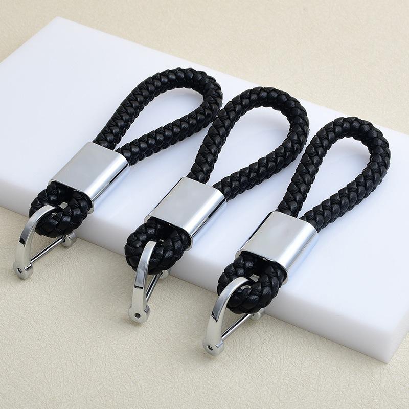 Rope Leather Key Chain Luxury Car Keychain Keyring Pendant For Porsche Carrera-GT 911 Cayenne Panamera Macan Boxster Accessories