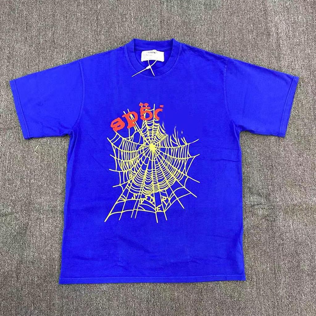 T-shirt Unisex con Stampa di Lettere in Schiuma Hip Hop Euro-Americano: Scollo Rotondo, Manica Corta, Design alla Moda