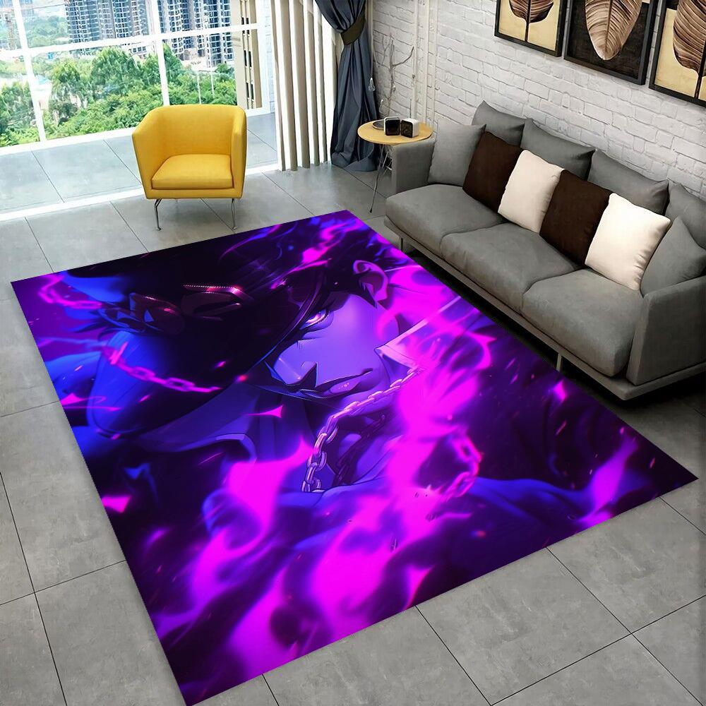 3D Jojo's Bizarre Adventure Cartoon Anime Carpet Rug for Living Room Bedroom Home Sofa Decoration,kids Play Non-slip Floor Mat
