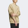 Adidas Sport Performance Solid Logo Round Neck Long Sleeve Sweatshirt Unisex Sweatshirt Beige IV7601