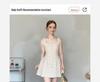 2026 New Style French Polka Dot Spaghetti Strap Dress for Women - Early Summer White Short Skirt