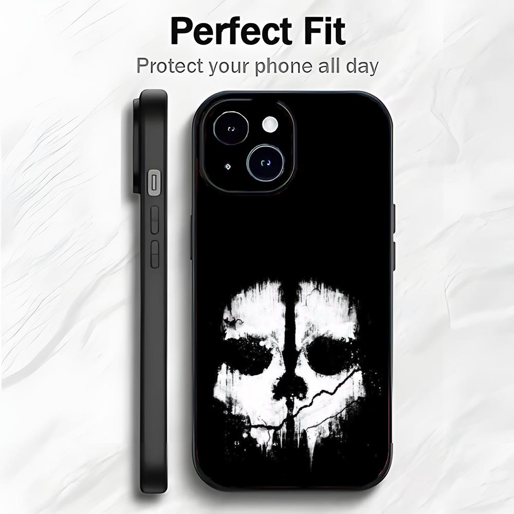 Art M-Modern Soldier Ghost Ready Phone Case Phone Case Soft Packaging Lightweight For iPhone17 16 15 14 13ProMax