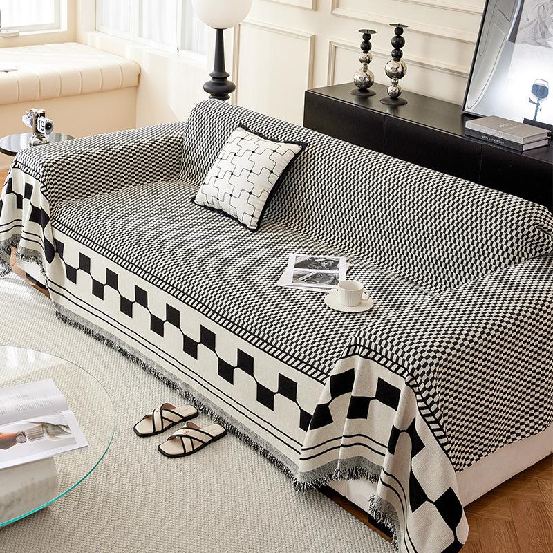 Pokrowiec na sofę Tkanina Cztery Pory Roku Uniwersalny Przystępny Cenowo Luksusowy Styl Pokrowiec na sofę Tkanina Pokrowiec z Chenille Koca