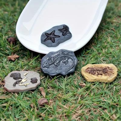 Mini Dinozor Fosili Model Seti Balık Kuş Tasarımlı Vintage Reçine Heykelcikler Mikro Peyzaj Bebek Evi Süsü Oyuncak Kendin Yap El Sanatları