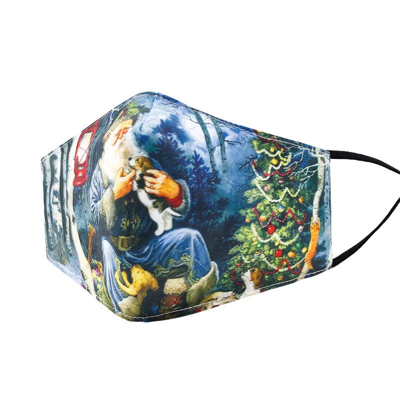 

Рождественская маска Веселый рождественский декор для дома Санта-Клаус Рождественские подарки Навидад Рождественские украшения С Новым годом 3