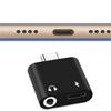 Mini Type-C Adapter USB3.1 2 in 1 USB C to 3.5mm Type C Cable Converter for Phones
