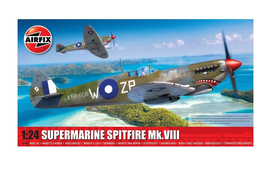 Airfix Australian Supermarine Spitfire Plastic Model X17002 1/24 Mk.8