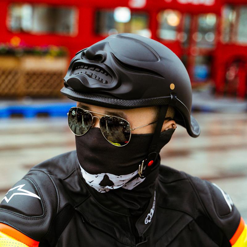 Vintage Half Helmet Electric Car Helmet Car Safety Helmet Motorcycle Ladle Helmet Men And Women