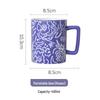 Nordic Style Floral Ceramic Mug