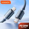 Toocki USB C To Lighting Cable for 14 13 12 11 Pro Max Mini 8 7 Plus AirPods iPad Fast Charging Type C Lightning Cable