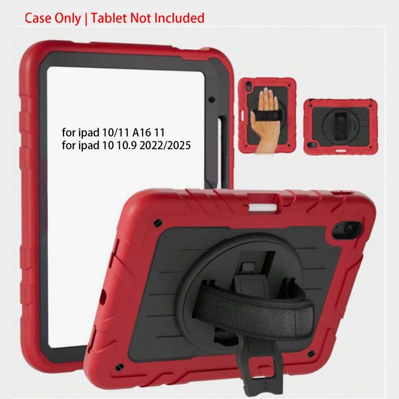 Shockproof Rotating IPad Case With Pen Slot Detachable Shoulder Strap 11th 10th Gen A16
