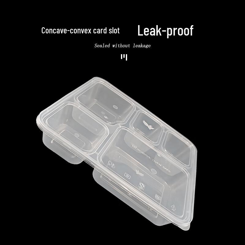 Jinmei Hewang 5-Compartment Disposable Meal Prep Containers