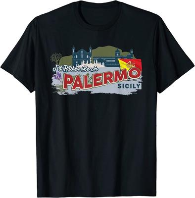 Προτιμώ να είμαι στο Palermo Sicily Vintage Best Unisex T-shirt